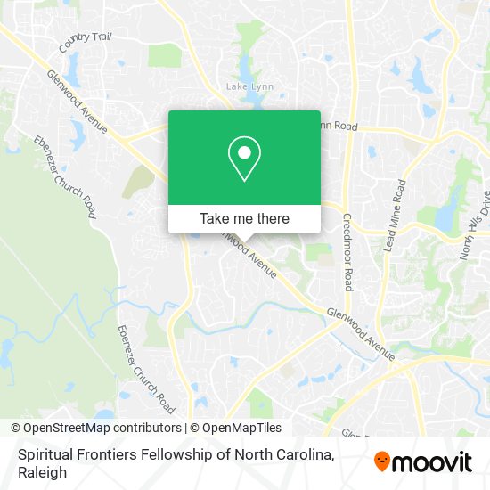 Spiritual Frontiers Fellowship of North Carolina map
