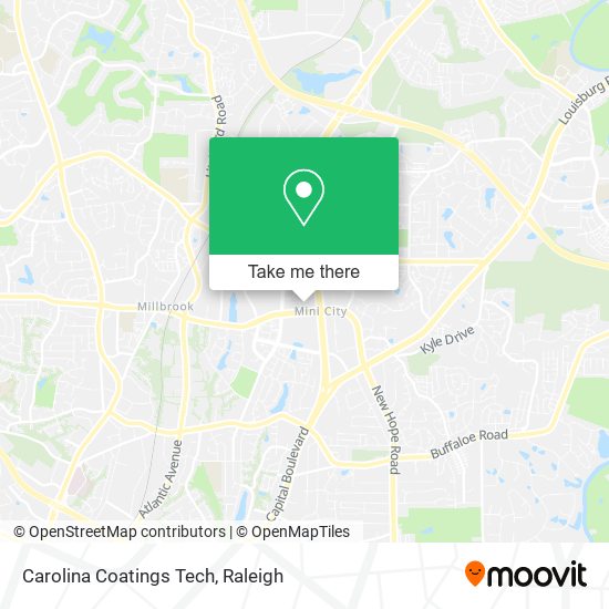 Mapa de Carolina Coatings Tech