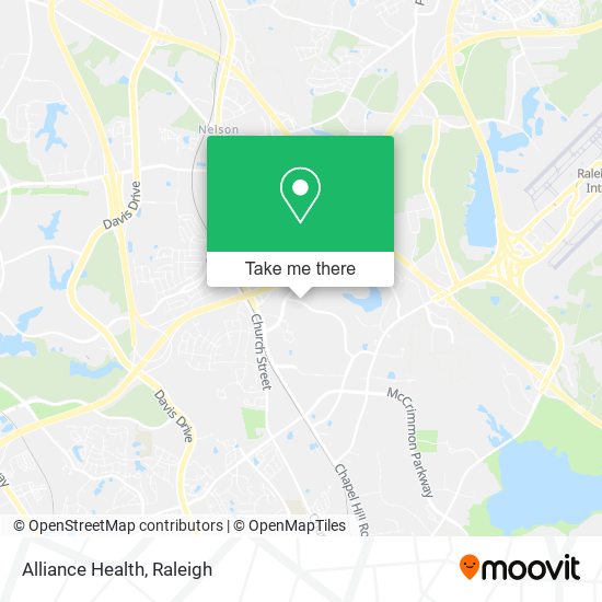 Mapa de Alliance Health
