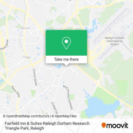 Mapa de Fairfield Inn & Suites-Raleigh Durham Research Triangle Park