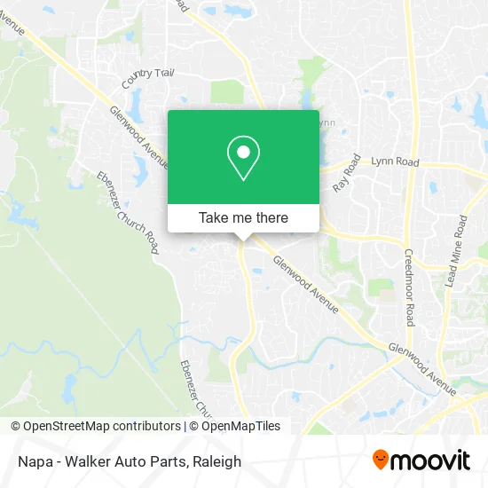 Napa - Walker Auto Parts map