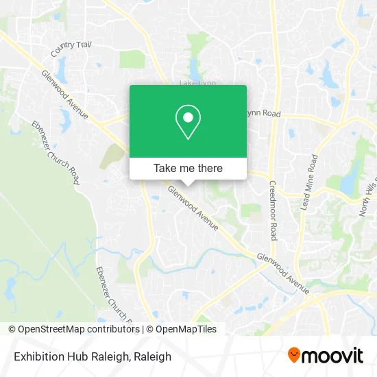 Exhibition Hub Raleigh map