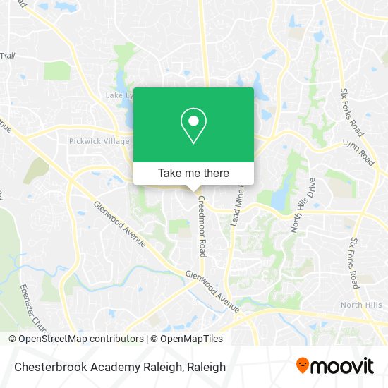 Chesterbrook Academy Raleigh map