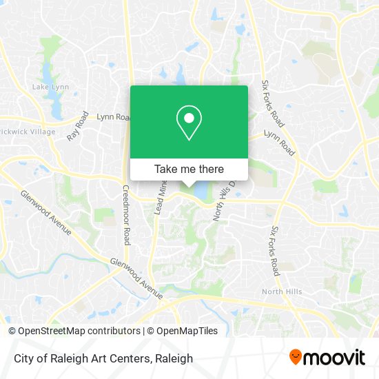 Mapa de City of Raleigh Art Centers