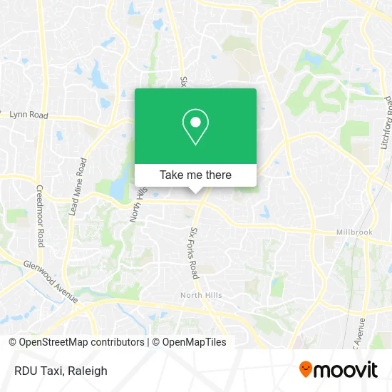 RDU Taxi map