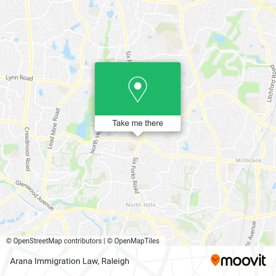 Arana Immigration Law map