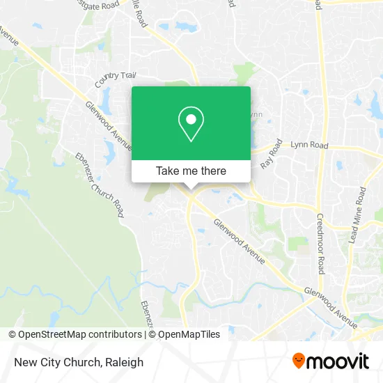 New City Church map