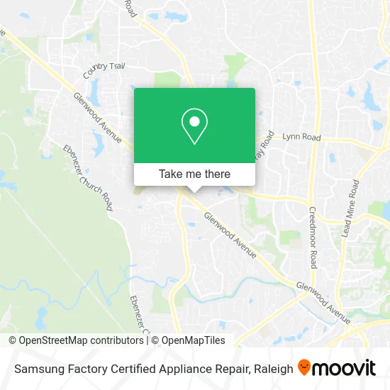 Samsung Factory Certified Appliance Repair map