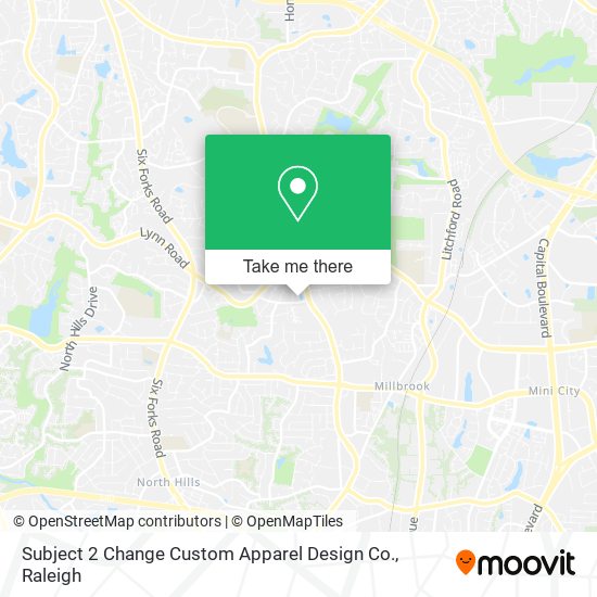 Subject 2 Change Custom Apparel Design Co. map