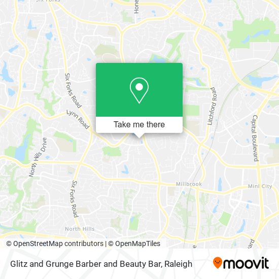 Mapa de Glitz and Grunge Barber and Beauty Bar