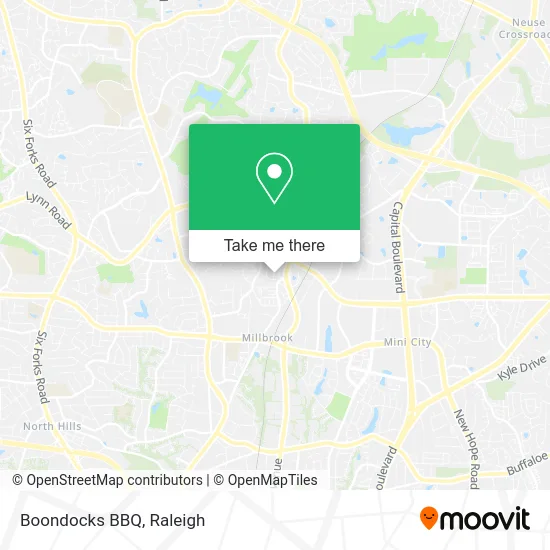 Boondocks BBQ map