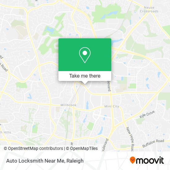 Auto Locksmith Near Me map