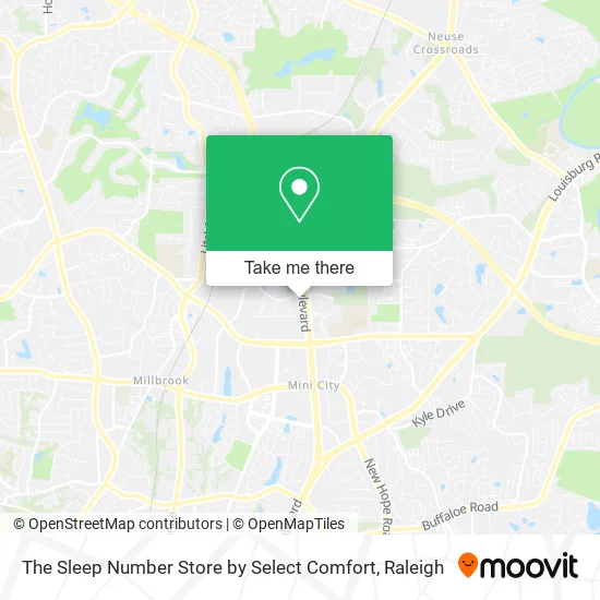 The Sleep Number Store by Select Comfort map