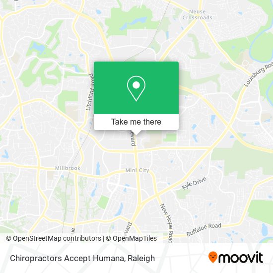 Chiropractors Accept Humana map
