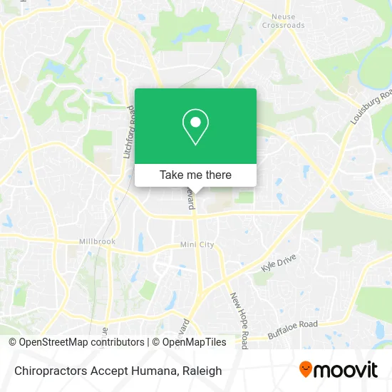 Chiropractors Accept Humana map