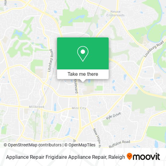 Appliance Repair Frigidaire Appliance Repair map