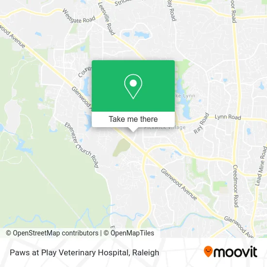 Paws at Play Veterinary Hospital map