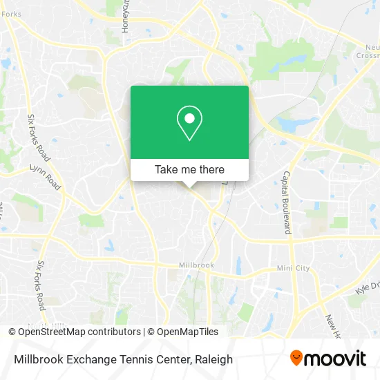 Millbrook Exchange Tennis Center map