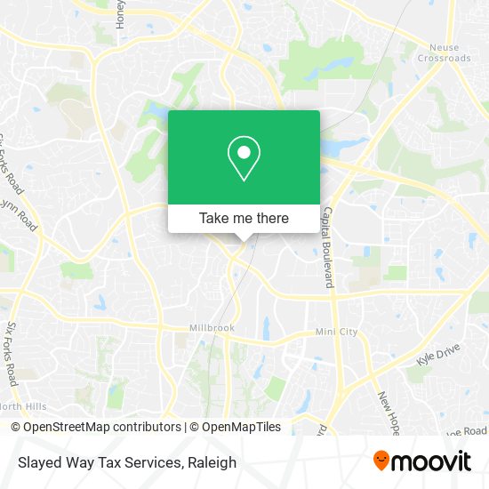 Slayed Way Tax Services map