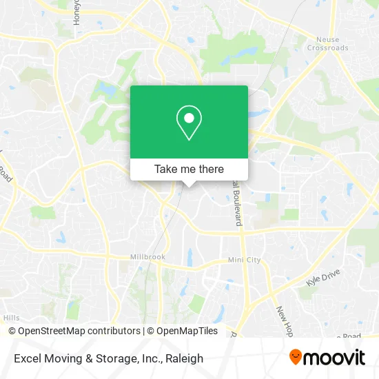 Excel Moving & Storage, Inc. map