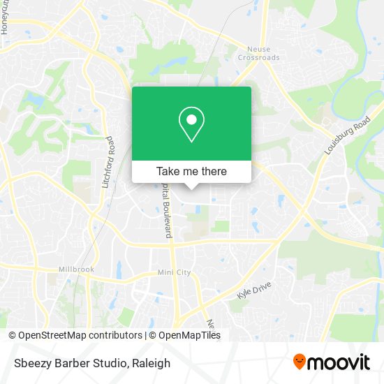 Mapa de Sbeezy Barber Studio
