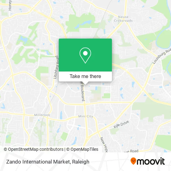 Zando International Market map