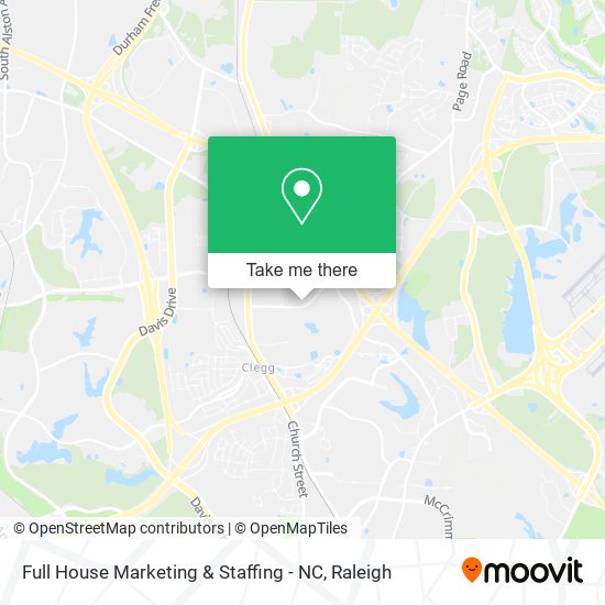 Mapa de Full House Marketing & Staffing - NC