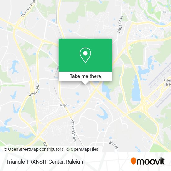 Mapa de Triangle TRANSIT Center