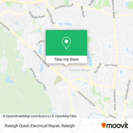 Mapa de Raleigh Quick Electrical Repair