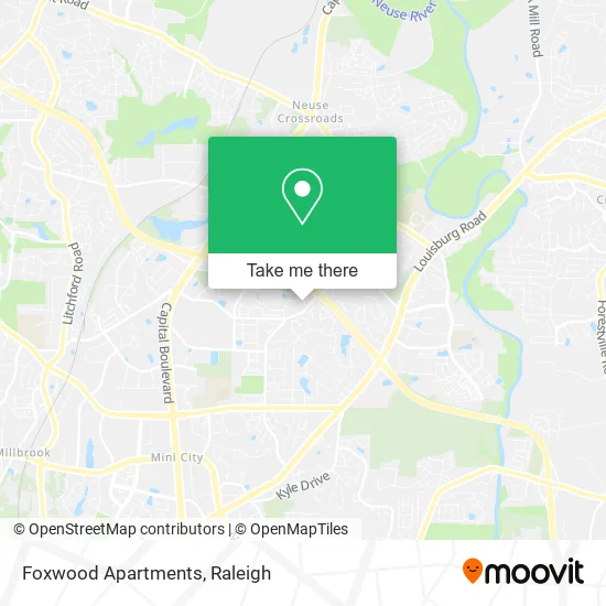 Foxwood Apartments map
