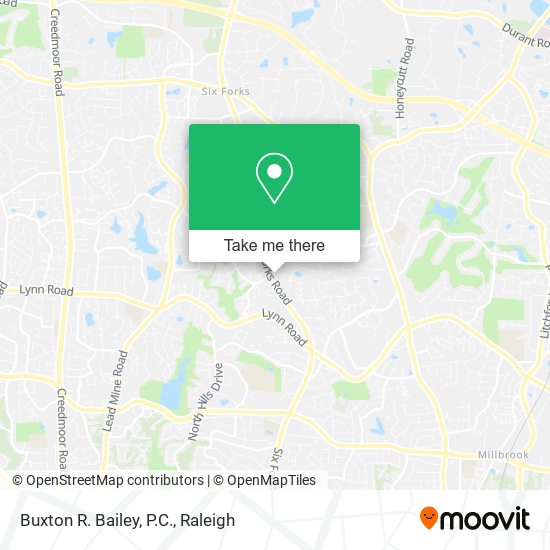 Buxton R. Bailey, P.C. map