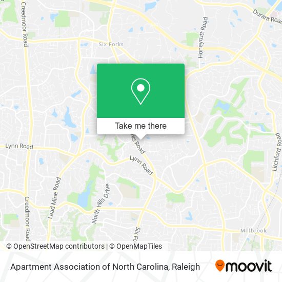 Mapa de Apartment Association of North Carolina
