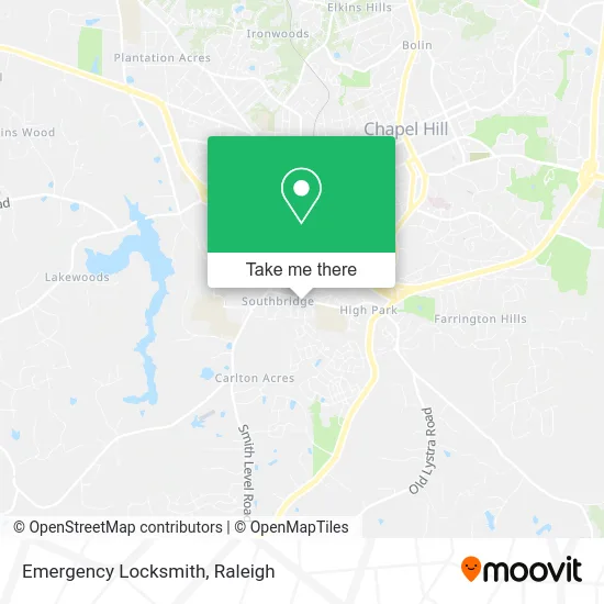 Emergency Locksmith map
