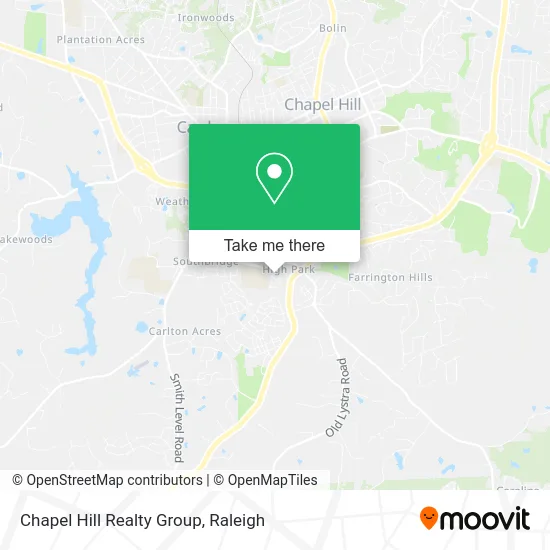 Chapel Hill Realty Group map