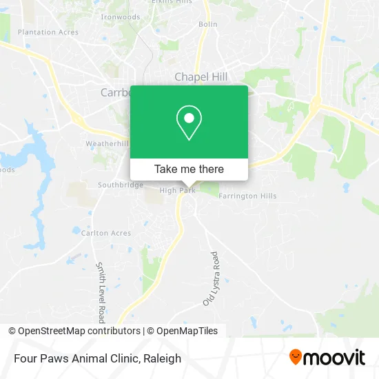 Four Paws Animal Clinic map