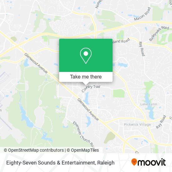 Mapa de Eighty-Seven Sounds & Entertainment