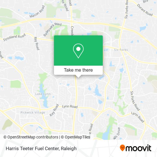 Harris Teeter Fuel Center map