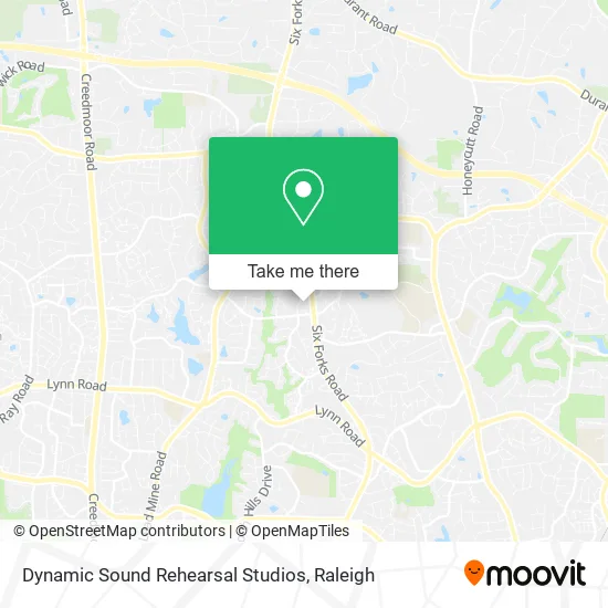 Dynamic Sound Rehearsal Studios map