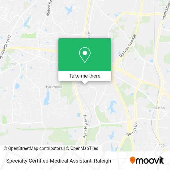 Specialty Certified Medical Assistant map