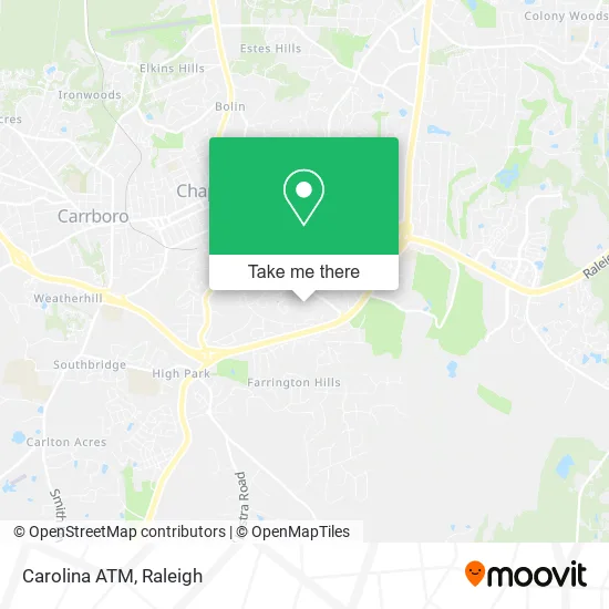 Carolina ATM map