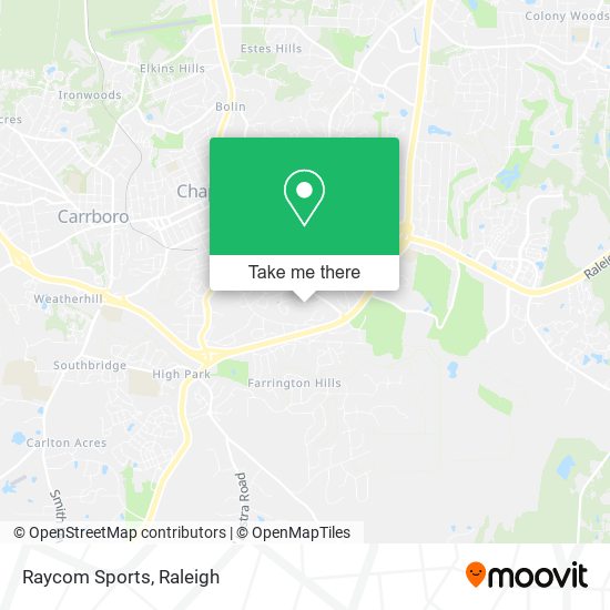 Mapa de Raycom Sports