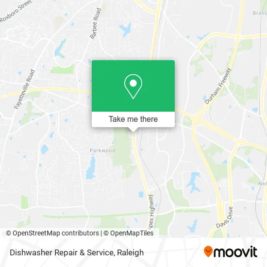Dishwasher Repair & Service map