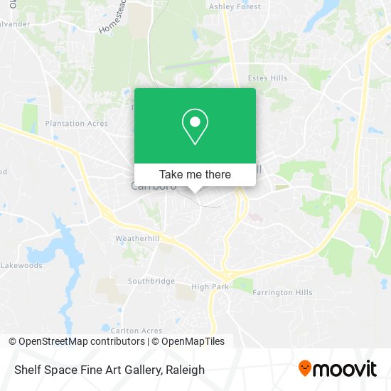 Mapa de Shelf Space Fine Art Gallery