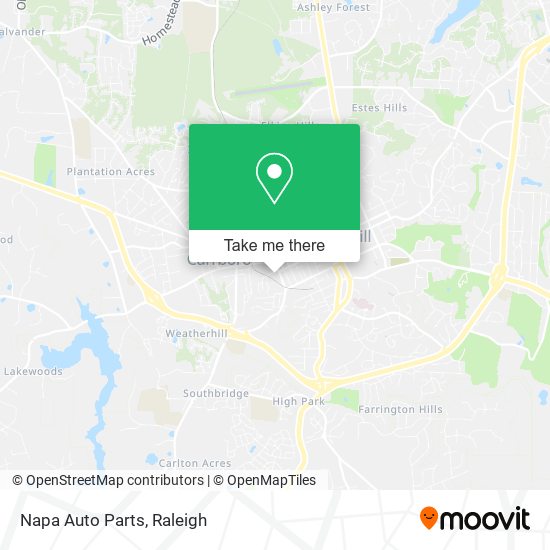 Napa Auto Parts map