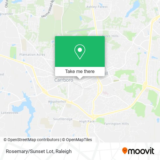 Rosemary/Sunset Lot map