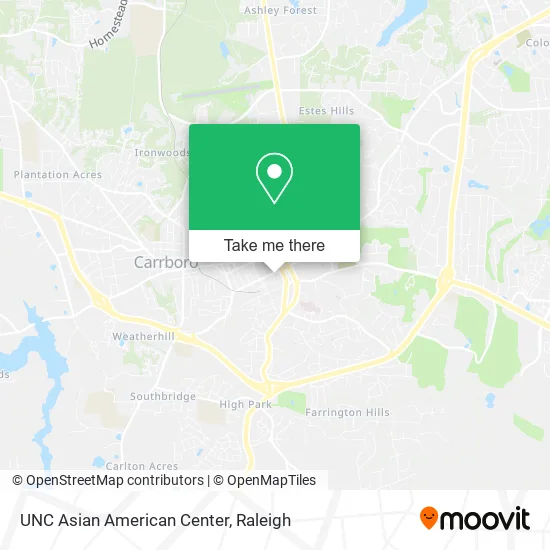 Mapa de UNC Asian American Center