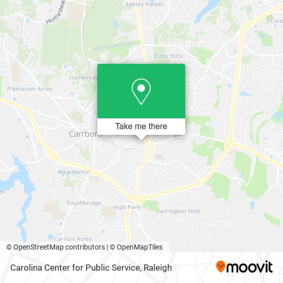 Carolina Center for Public Service map