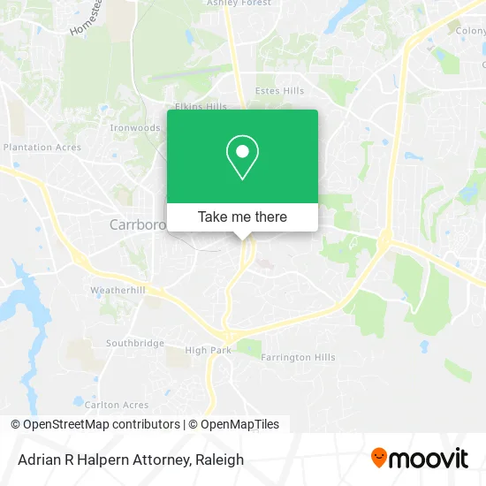 Mapa de Adrian R Halpern Attorney