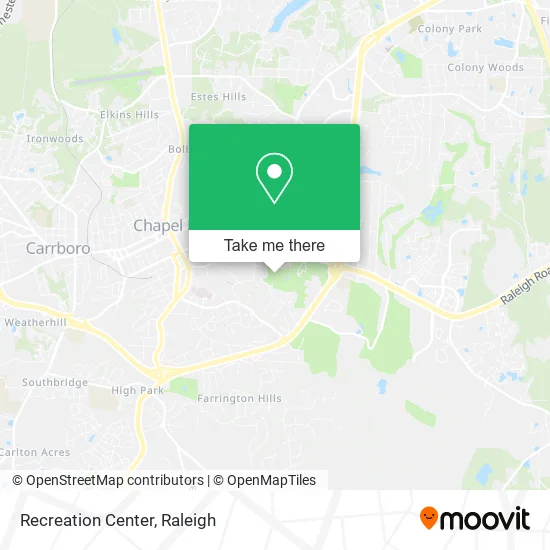 Mapa de Recreation Center