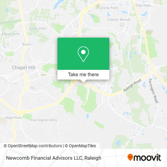Mapa de Newcomb Financial Advisors LLC